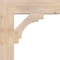 Ekena Millwork Merced Block Smooth Bracket, Douglas Fir, 5 1/2"W x 24"D x 24"H BKT06X24X24MRC05SDF - alternate 4